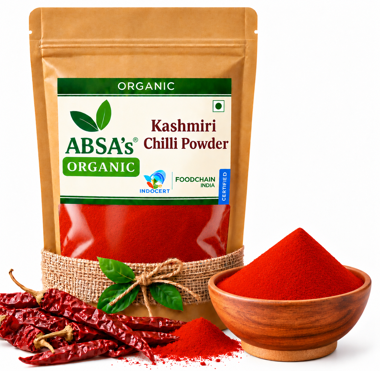 Organic Kashmiri Chilli Powder Pouch Kashmiri Chilli Powder - Image 1